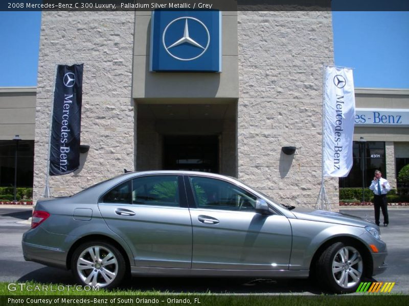 Palladium Silver Metallic / Grey 2008 Mercedes-Benz C 300 Luxury