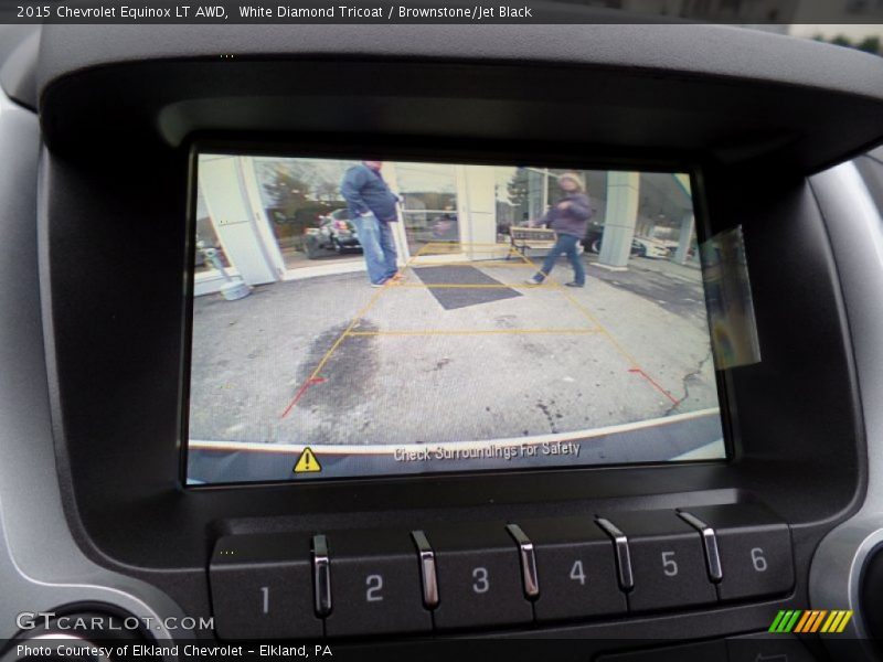White Diamond Tricoat / Brownstone/Jet Black 2015 Chevrolet Equinox LT AWD