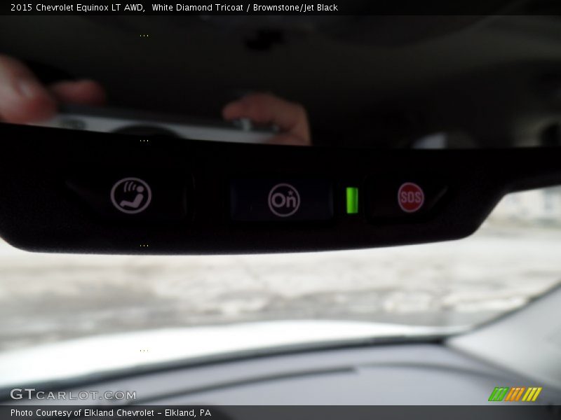 White Diamond Tricoat / Brownstone/Jet Black 2015 Chevrolet Equinox LT AWD