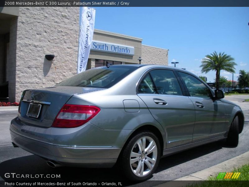 Palladium Silver Metallic / Grey 2008 Mercedes-Benz C 300 Luxury