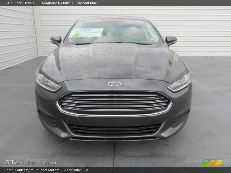 Magnetic Metallic / Charcoal Black 2015 Ford Fusion SE