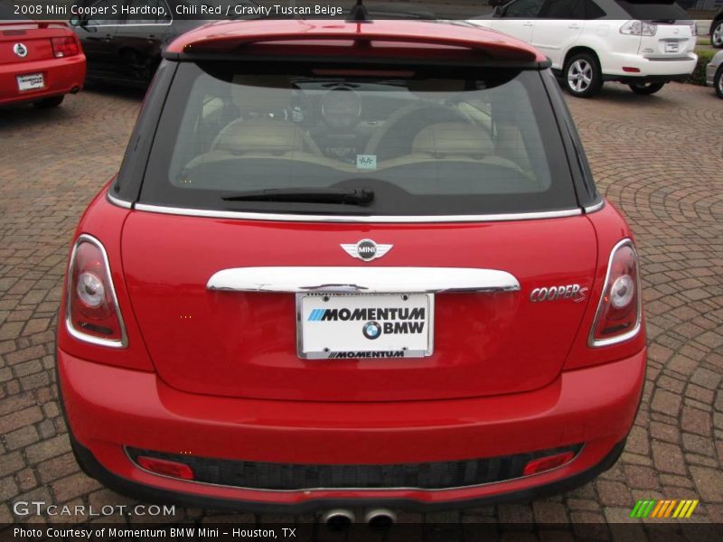 Chili Red / Gravity Tuscan Beige 2008 Mini Cooper S Hardtop