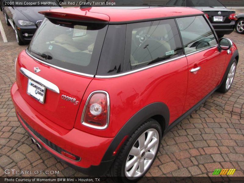 Chili Red / Gravity Tuscan Beige 2008 Mini Cooper S Hardtop