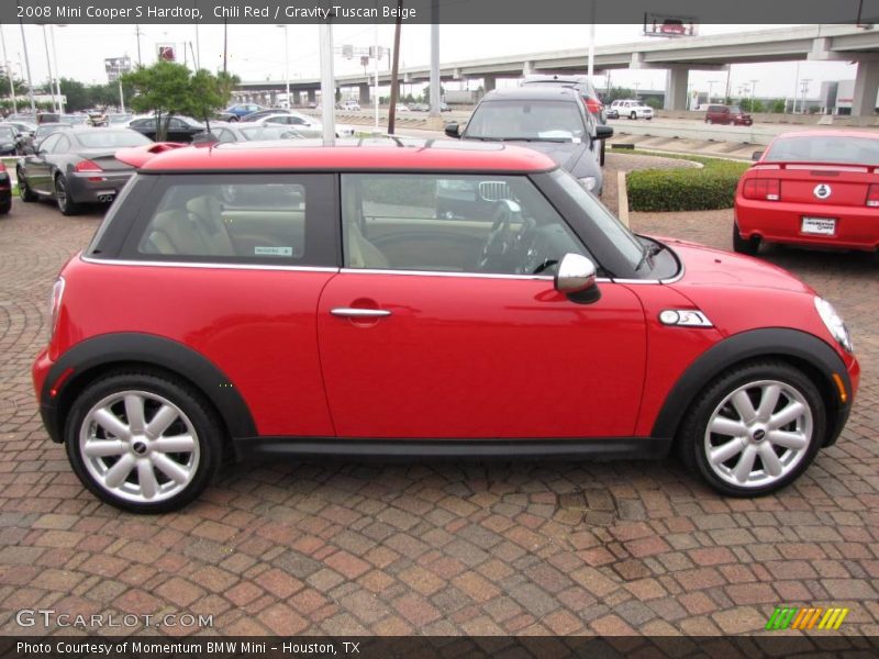 Chili Red / Gravity Tuscan Beige 2008 Mini Cooper S Hardtop