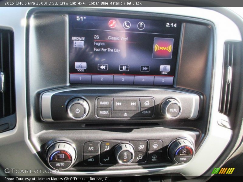 Cobalt Blue Metallic / Jet Black 2015 GMC Sierra 2500HD SLE Crew Cab 4x4