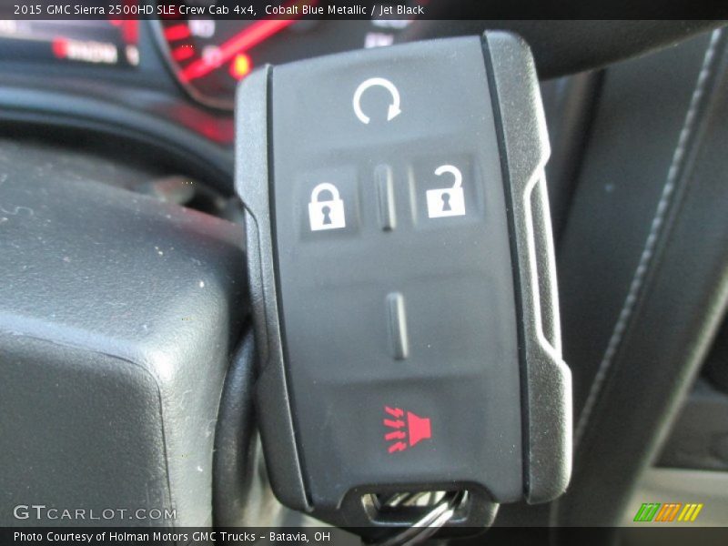 Cobalt Blue Metallic / Jet Black 2015 GMC Sierra 2500HD SLE Crew Cab 4x4