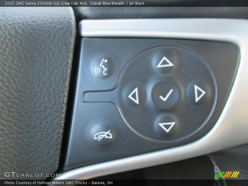 Cobalt Blue Metallic / Jet Black 2015 GMC Sierra 2500HD SLE Crew Cab 4x4