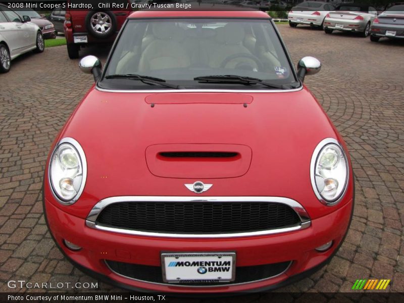 Chili Red / Gravity Tuscan Beige 2008 Mini Cooper S Hardtop