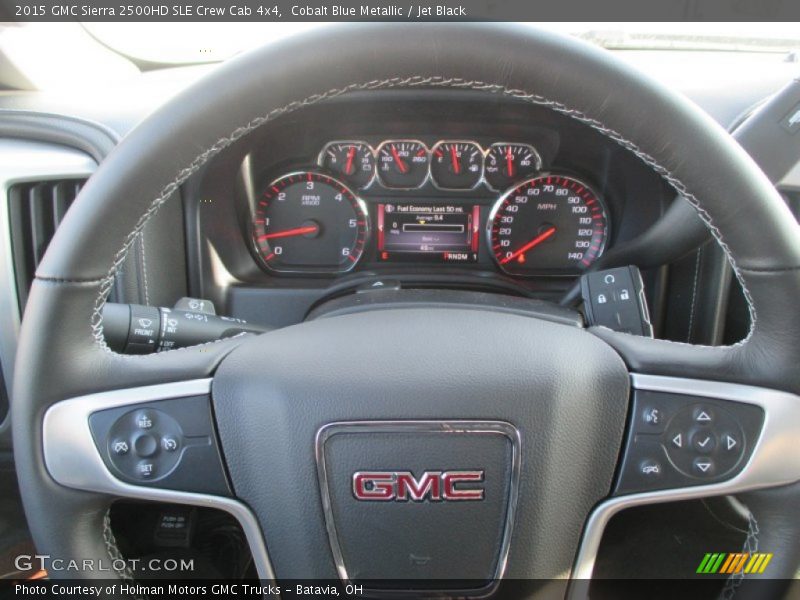 Cobalt Blue Metallic / Jet Black 2015 GMC Sierra 2500HD SLE Crew Cab 4x4