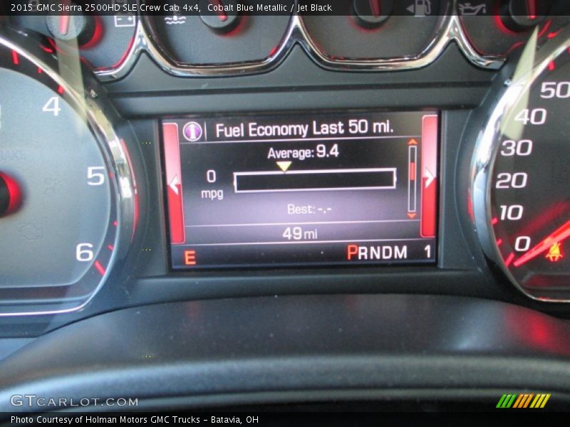 Cobalt Blue Metallic / Jet Black 2015 GMC Sierra 2500HD SLE Crew Cab 4x4