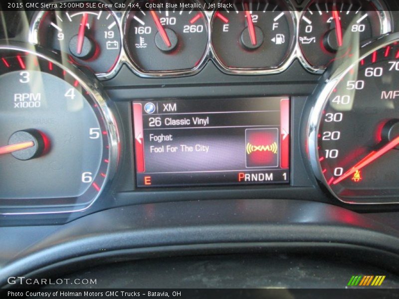 Cobalt Blue Metallic / Jet Black 2015 GMC Sierra 2500HD SLE Crew Cab 4x4