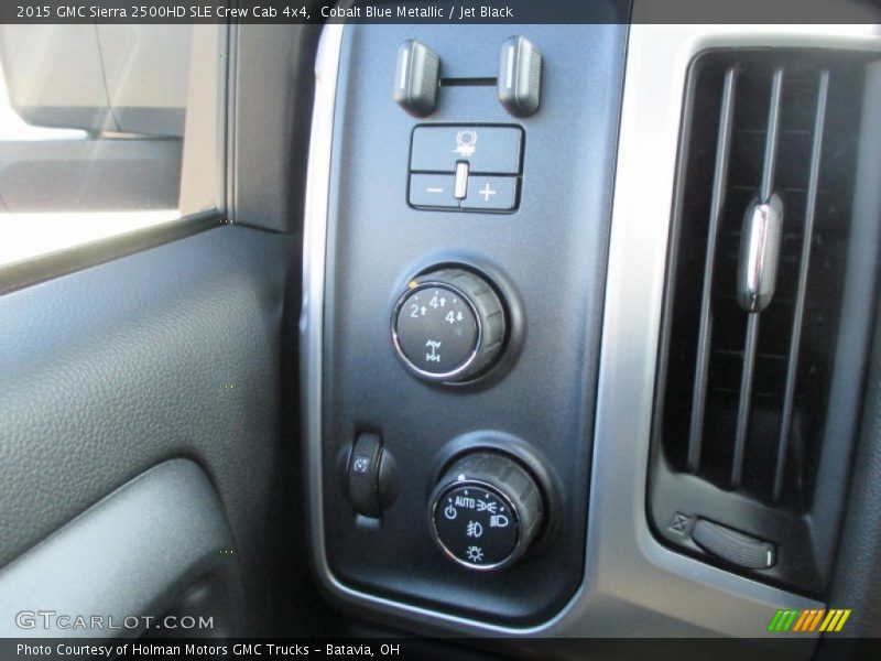Cobalt Blue Metallic / Jet Black 2015 GMC Sierra 2500HD SLE Crew Cab 4x4