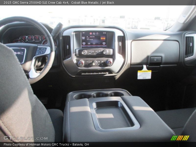 Cobalt Blue Metallic / Jet Black 2015 GMC Sierra 2500HD SLE Crew Cab 4x4