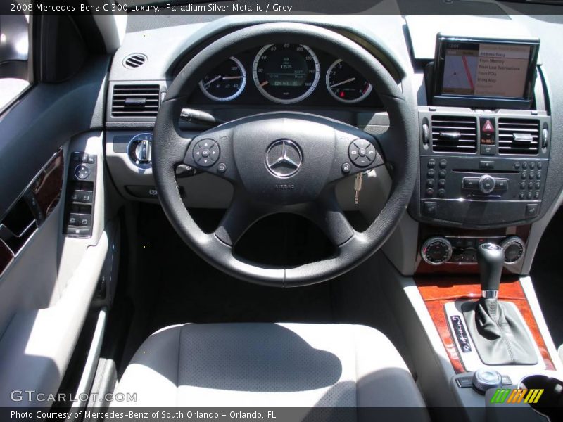 Palladium Silver Metallic / Grey 2008 Mercedes-Benz C 300 Luxury