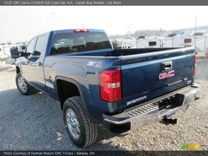 Cobalt Blue Metallic / Jet Black 2015 GMC Sierra 2500HD SLE Crew Cab 4x4