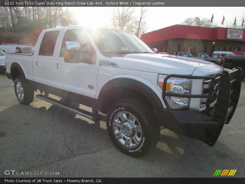 Oxford White / Chaparral Leather 2012 Ford F350 Super Duty King Ranch Crew Cab 4x4