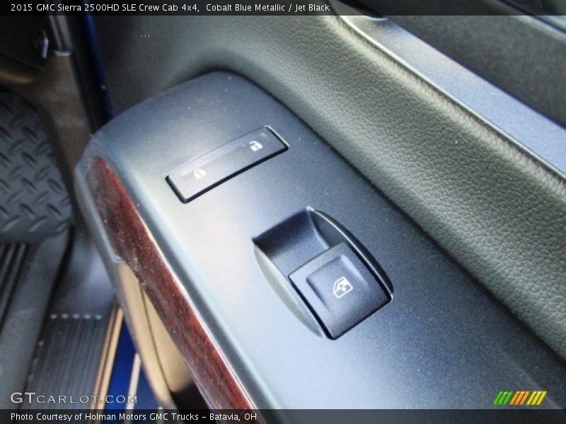 Cobalt Blue Metallic / Jet Black 2015 GMC Sierra 2500HD SLE Crew Cab 4x4