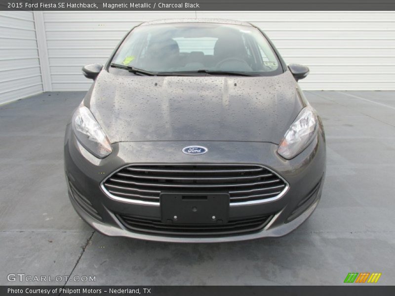 Magnetic Metallic / Charcoal Black 2015 Ford Fiesta SE Hatchback