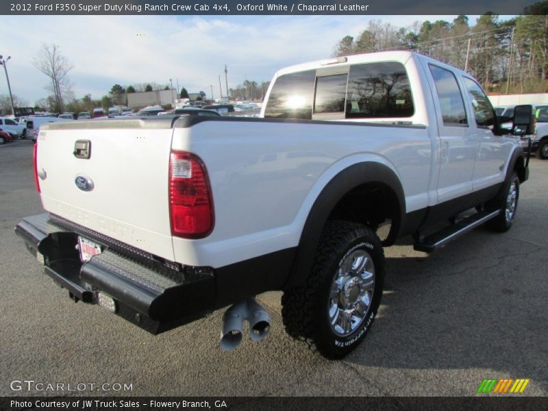 Oxford White / Chaparral Leather 2012 Ford F350 Super Duty King Ranch Crew Cab 4x4