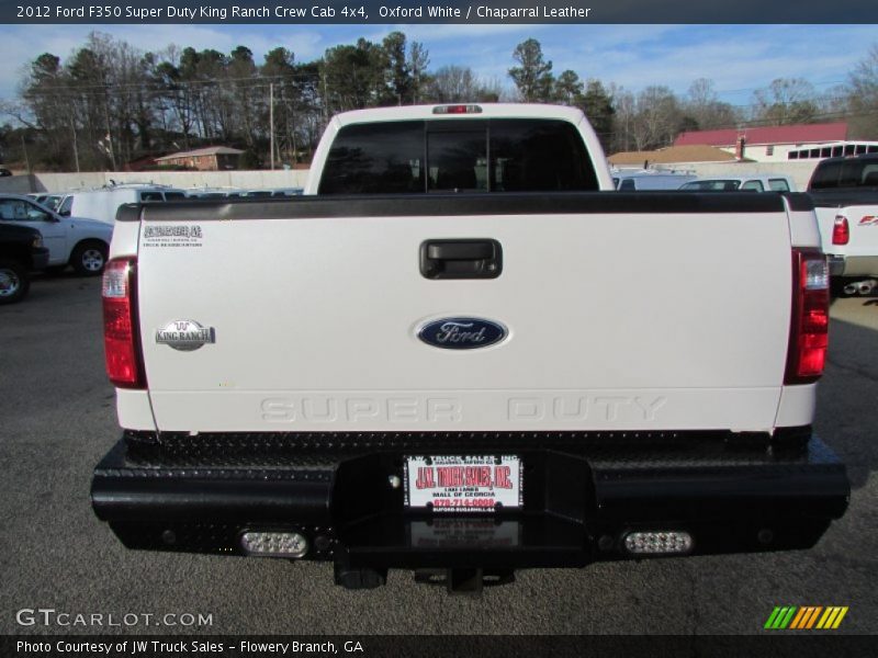 Oxford White / Chaparral Leather 2012 Ford F350 Super Duty King Ranch Crew Cab 4x4