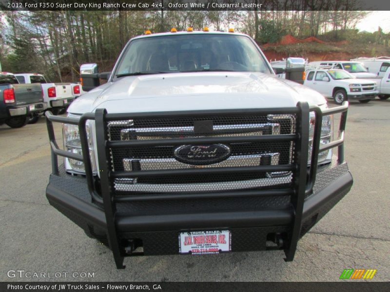 Oxford White / Chaparral Leather 2012 Ford F350 Super Duty King Ranch Crew Cab 4x4
