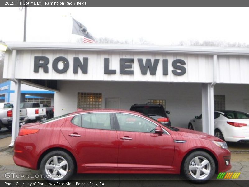Remington Red / Beige 2015 Kia Optima LX