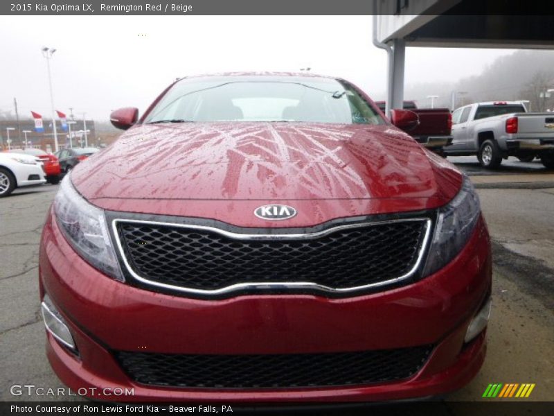 Remington Red / Beige 2015 Kia Optima LX