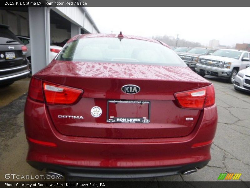 Remington Red / Beige 2015 Kia Optima LX