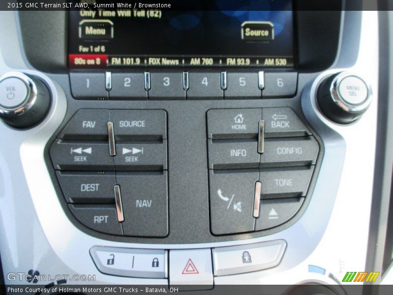 Summit White / Brownstone 2015 GMC Terrain SLT AWD