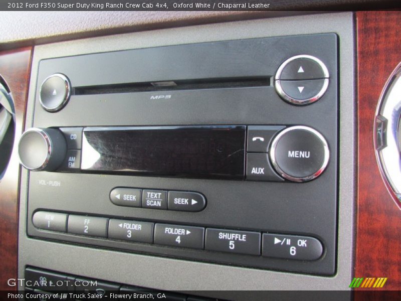 Oxford White / Chaparral Leather 2012 Ford F350 Super Duty King Ranch Crew Cab 4x4