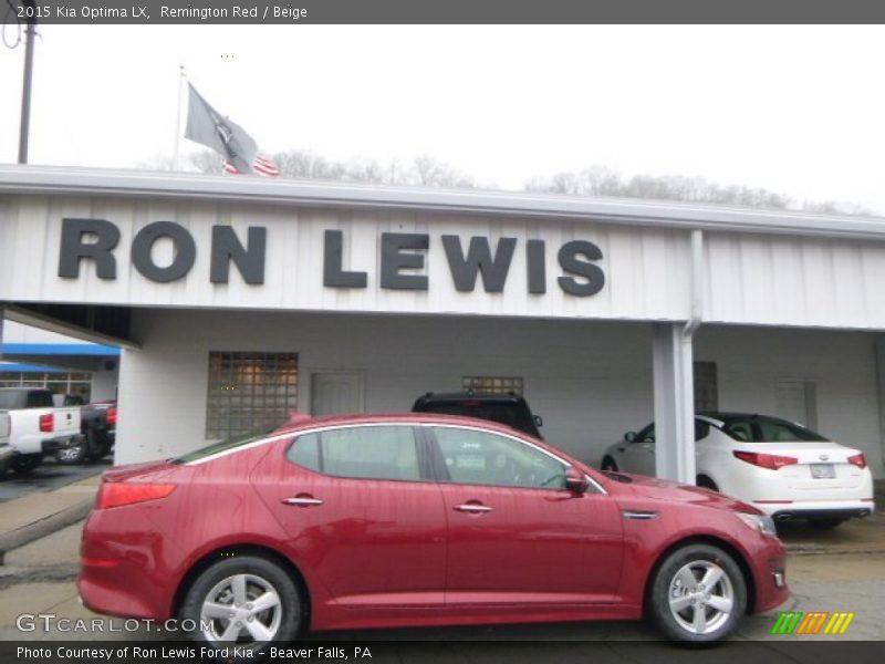 Remington Red / Beige 2015 Kia Optima LX