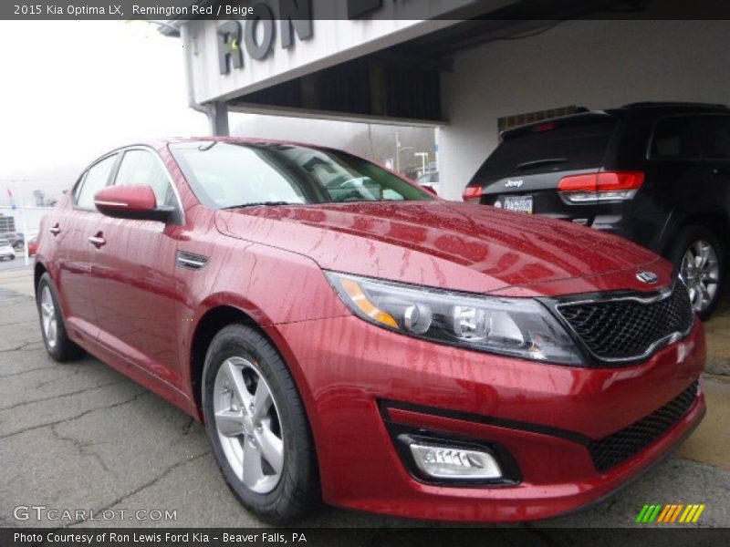 Remington Red / Beige 2015 Kia Optima LX