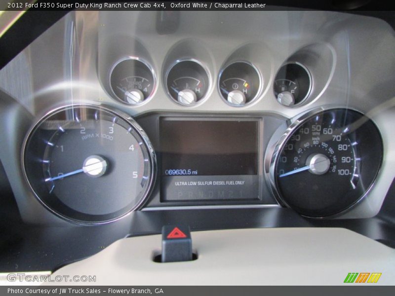 Oxford White / Chaparral Leather 2012 Ford F350 Super Duty King Ranch Crew Cab 4x4