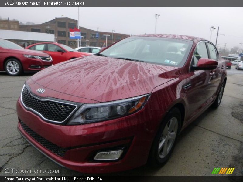 Remington Red / Beige 2015 Kia Optima LX
