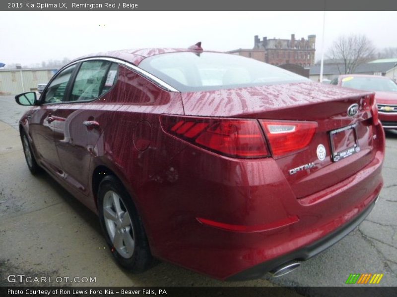 Remington Red / Beige 2015 Kia Optima LX