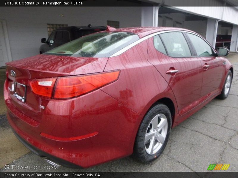 Remington Red / Beige 2015 Kia Optima LX