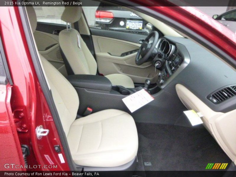 Remington Red / Beige 2015 Kia Optima LX