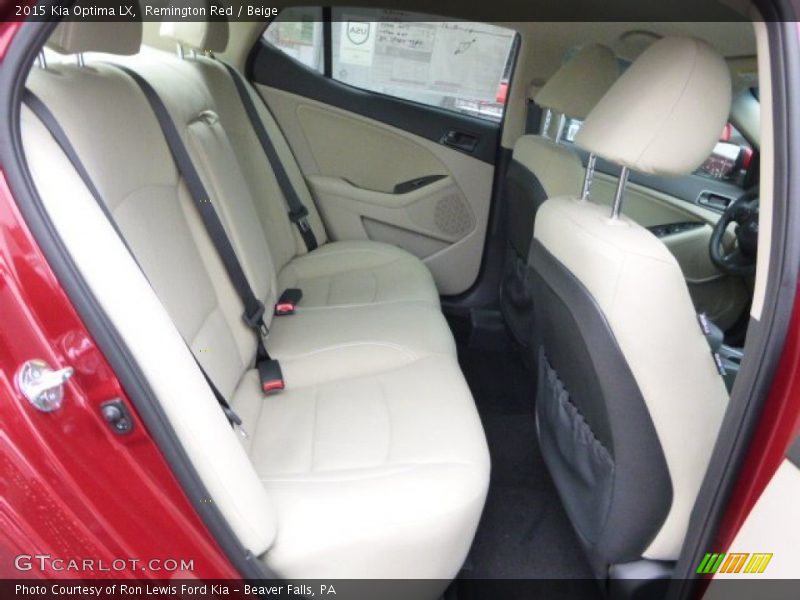 Remington Red / Beige 2015 Kia Optima LX