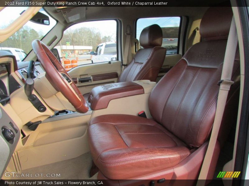 Oxford White / Chaparral Leather 2012 Ford F350 Super Duty King Ranch Crew Cab 4x4