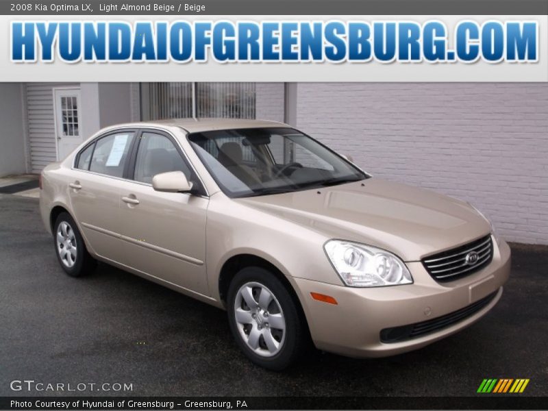 Light Almond Beige / Beige 2008 Kia Optima LX