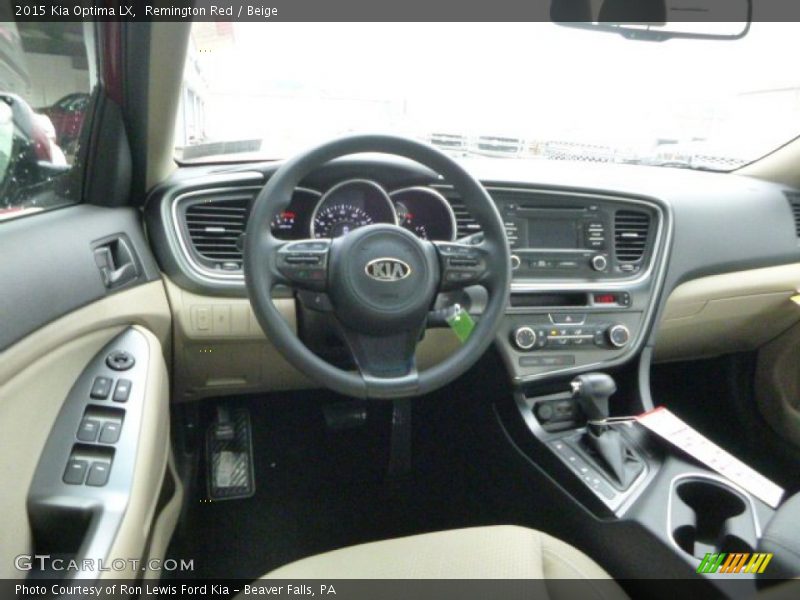 Remington Red / Beige 2015 Kia Optima LX