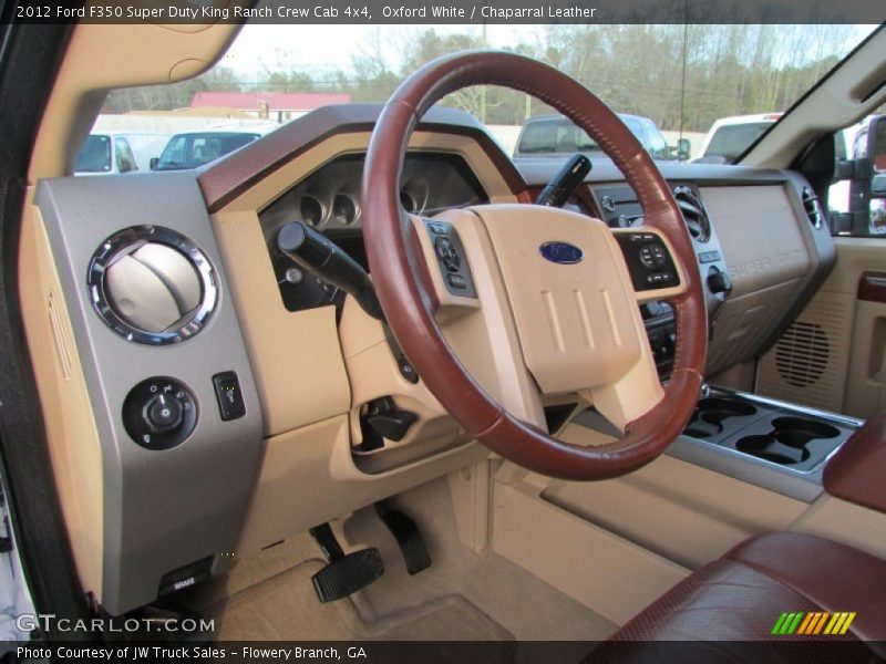 Oxford White / Chaparral Leather 2012 Ford F350 Super Duty King Ranch Crew Cab 4x4