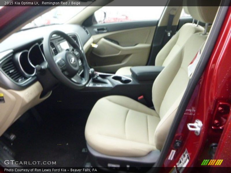 Remington Red / Beige 2015 Kia Optima LX