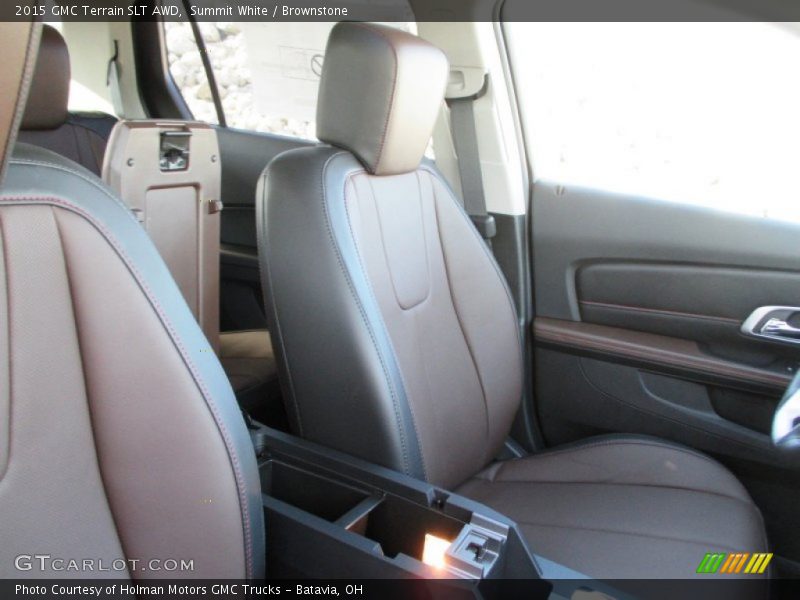 Summit White / Brownstone 2015 GMC Terrain SLT AWD