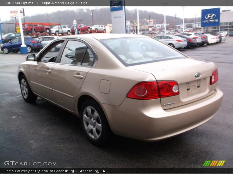 Light Almond Beige / Beige 2008 Kia Optima LX