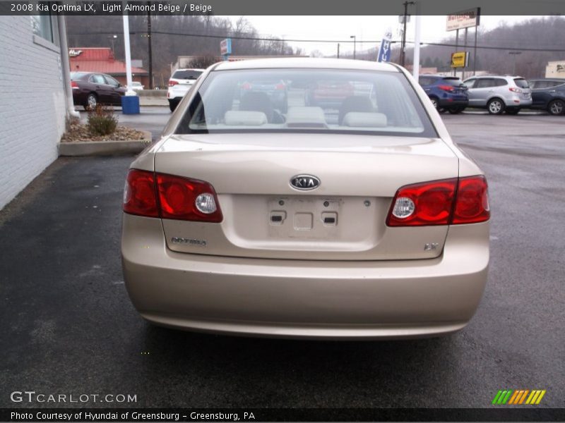 Light Almond Beige / Beige 2008 Kia Optima LX