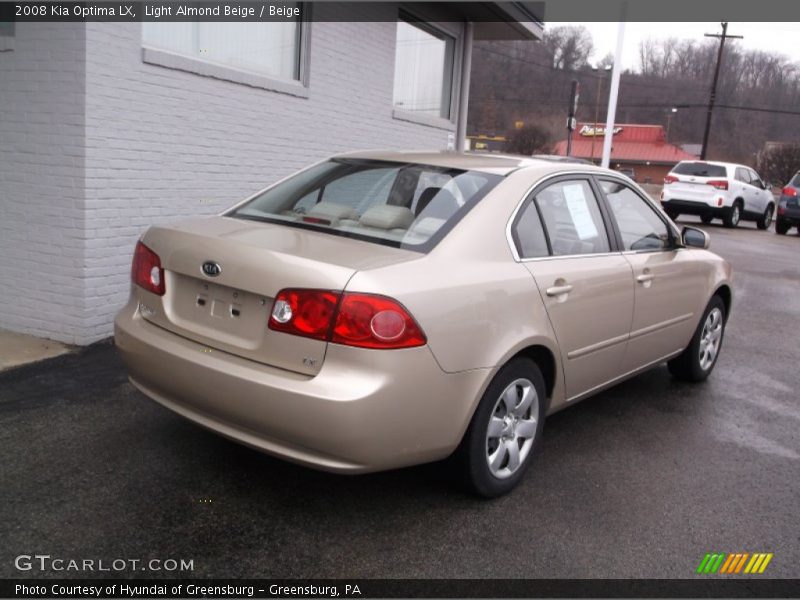Light Almond Beige / Beige 2008 Kia Optima LX