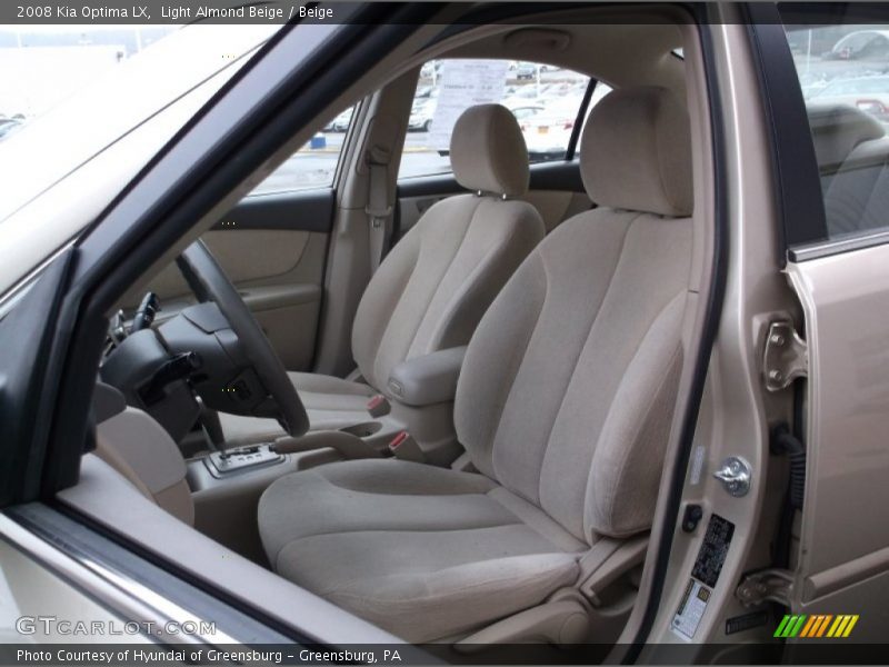 Light Almond Beige / Beige 2008 Kia Optima LX