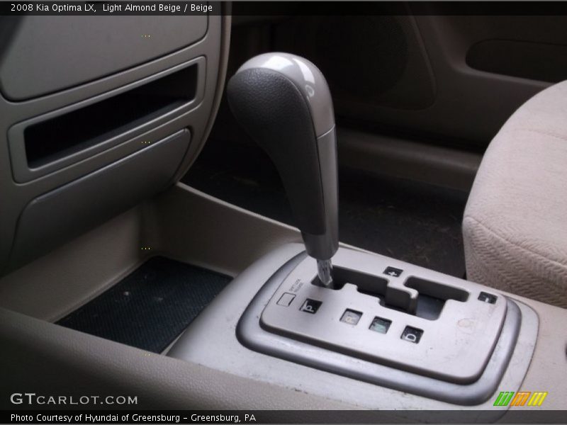 Light Almond Beige / Beige 2008 Kia Optima LX
