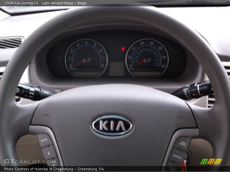 Light Almond Beige / Beige 2008 Kia Optima LX